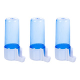 Kit 3 Bebedouro Malha Fina 100ml Copo Azul E Base Branca