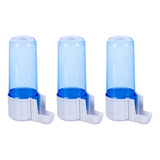 Kit 3 Bebedouro Malha Larga 100ml Copo Azul E Base Branca