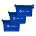 Kit 3 Bebedouro Para Animal 10l Azul Gplas