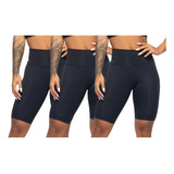 Kit 3 Bermuda Ciclista Roupa Academia Fitness Atacado Leg