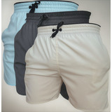 Kit 3 Bermuda Fit