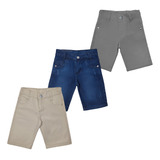 Kit 3 Bermuda Infantil