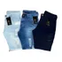 Kit 3 Bermuda Masculina Rasgada Destroyed Desfiada D fabrica