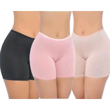 Kit 3 Bermuda Segunda Pele Modeladora Anágua Feminina