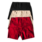 Kit 3 Bermudas Feminino