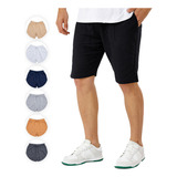 Kit 3 Bermudas Moletom Masculina Shorts Academia E Casual