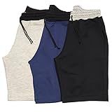 Kit 3 Bermudas Moletom Masculino Short Academia GG 