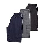 Kit 3 Bermudas Tactel Cargo Plus Size Tabela Ultima Foto Cor Sortido Tamanho G2