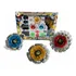 Kit 3 Beyblade Pião Metal Fusion C/ Super Lançador Brinquedo