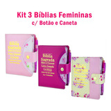 Kit 3 Biblias Letra