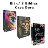 Kit 3 Biblias Sagrada