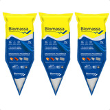 Kit 3 Bisnaga Argamassa Polimérica Biomassa 9kg Rende Muito