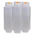 Kit 3 Bisnagas Invertidas Tipo Fifo Na Cor Laranja Para Molhos Restaurante Buffets