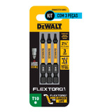 Kit 3 Bits Torx T10 X 50mm Flextorq Dewalt Dwaf2tx10ir3