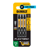 Kit 3 Bits Torx T15 X 50mm Flextorq Dewalt Dwaf2tx15ir3