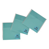 Kit 3 Bloco De Notas Folhas Post It Adesivo Transparente