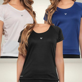 Kit 3 Blusa Academia