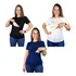 Kit 3 Blusa Amamentação Roupa Gestante Grávida Amamentar