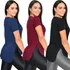 Kit 3 Blusa Camiseta Feminina Academia Cobre Bumbum Fitness