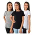 Kit 3 Blusa Camiseta Tapa Bumbum Sobre Legging Academia Lisa