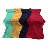Kit 3 Blusa Canelada