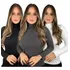 Kit 3 Blusa De Frio Cacharrel Feminina Gola Alta Trico