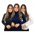 Kit 3 Blusa De Frio Cacharrel Feminina Gola Alta Trico