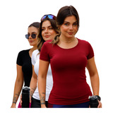 Kit 3 Blusa Fem