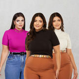 Kit 3 Blusa Feminina