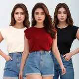 Kit 3 Blusa Feminina