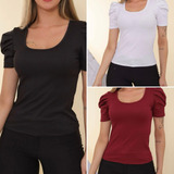 Kit 3 Blusa Feminina