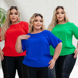 Kit 3 Blusa Feminina
