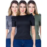 Kit 3 Blusa Feminino