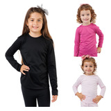 Kit 3 Blusa Manga