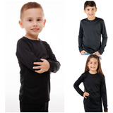 Kit 3 Blusa Manga