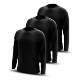 Kit 3 Blusa Masculina Plus Size Térmica Proteção