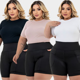 Kit 3 Blusa Plus