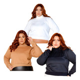 Kit 3 Blusa Plus