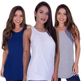 Kit 3 Blusa Regata