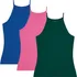 Kit 3 Blusa Regata Básica Alça Fina Viscose Strech Malwee