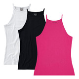 Kit 3 Blusa Regata