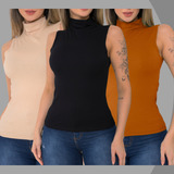 Kit 3 Blusa Regata