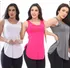 Kit 3 Blusa Regata Tapa Bumbum Long Academia Fitness