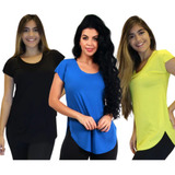 Kit 3 Blusas Barra
