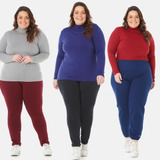 Kit 3 Blusas Basica