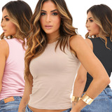Kit 3 Blusas Basicas