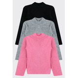 Kit 3 Blusas Cacharrel