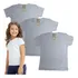 Kit 3 Blusas Cotton Manga Curta Menina Infantl Tam 1 Ao 16