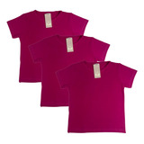 Kit 3 Blusas Cotton