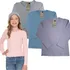 Kit 3 Blusas Cotton Manga Longa Infantil Menina Tam 1 Ao 16